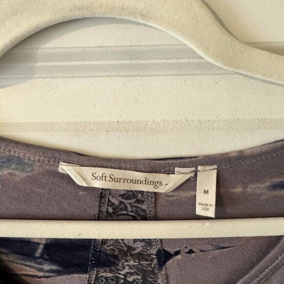 Soft Surroundings Tie Die Stretch Swing Long Sleeve Women's Size Medium EUC - Picture 3 of 4